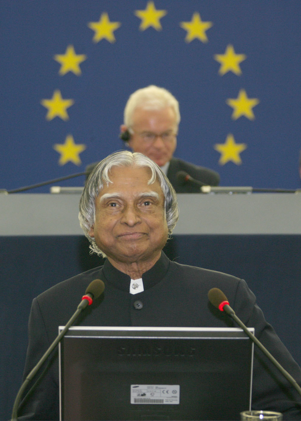 President Kalam addressing the European Parliament